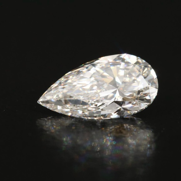 IGI Certified Lab Grown Diamond Pear Brilliant VVS2 1.23ct Carat Loose Stone - Picture 4 of 9
